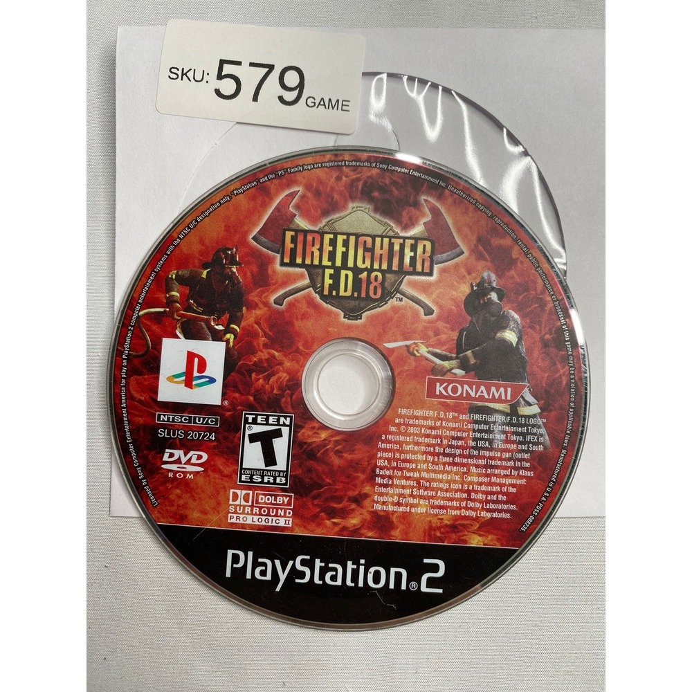 Firefighter F.D.18 Sony PlayStation 2